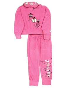 Justice Girls Neon Pink Christmas Penguin Pajamas Lounge Sleep Set XS (5/6) - Picture 1 of 1