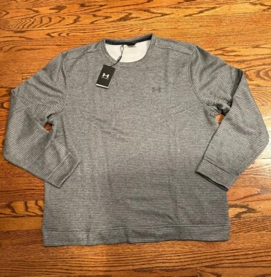 Under Armour Storm Fleece Grey Crew Neck Golf Sweater Mens Size 3XL 1373675 - Image 1 of 4
