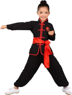 Roupas infantis de kung fu uniformes tradicionais de tai chi para meninos meninas chinesas Martia - Imagem 1 de 4