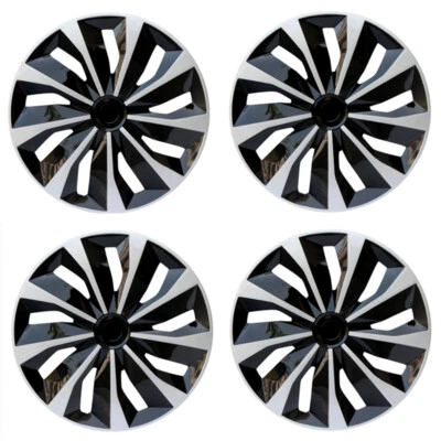 4PC Black and Silver wheel rim cover for R14 Rim，for 2002-2007 Suzuki Aerio - Image 1 of 4