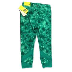 Girls Leggings Size 10/12 Large Mid-Rise Capri Green Aqua Activewear NWT - Picture 1 of 6
