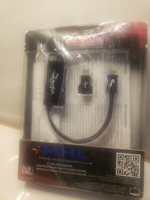 Rocketfish MHL HDTV Adaptor Full HD Works Enable MHL Devices Black  - Image 1 of 4