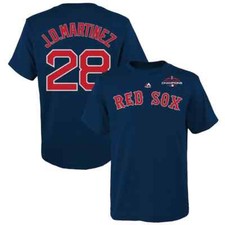YOUTH J.D. MARTINEZ BOSTON RED SOX 2018 WORLD SERIES CHAMPIONS JERSEY/SHIRT L
