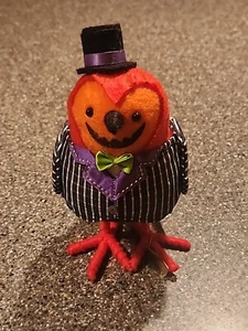 Target Halloween Hyde & Eek 2024 Gourdon Pumpkin Fabric Bird Featherly Friends - Picture 1 of 7