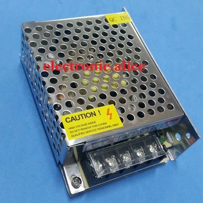 AC 100V-220V DC 12V 5A Adjust Universal Regulated Switching Power Supply 60W - Image 1 of 4