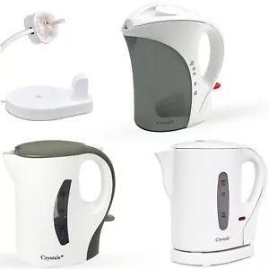 Travel Kettle Portable Electric 1L Camping Caravan Kitchen Hotel Jug Holiday New - Picture 1 of 20