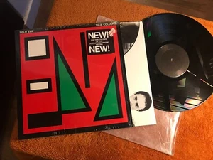 split enz true colors laser etched lp colours 1980 a&m vinyl sp4822 red w/shrink - Imagen 1 de 4
