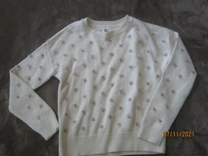 New GAP KIDS Pink Sparkle Dot Sweater SIze XL 12 - Picture 1 of 2
