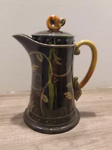 2002 Chocolate Berries Ceramic Pitcher 10.5”DEMDACO Deb Hrabik Holds 56oz - Picture 1 of 7