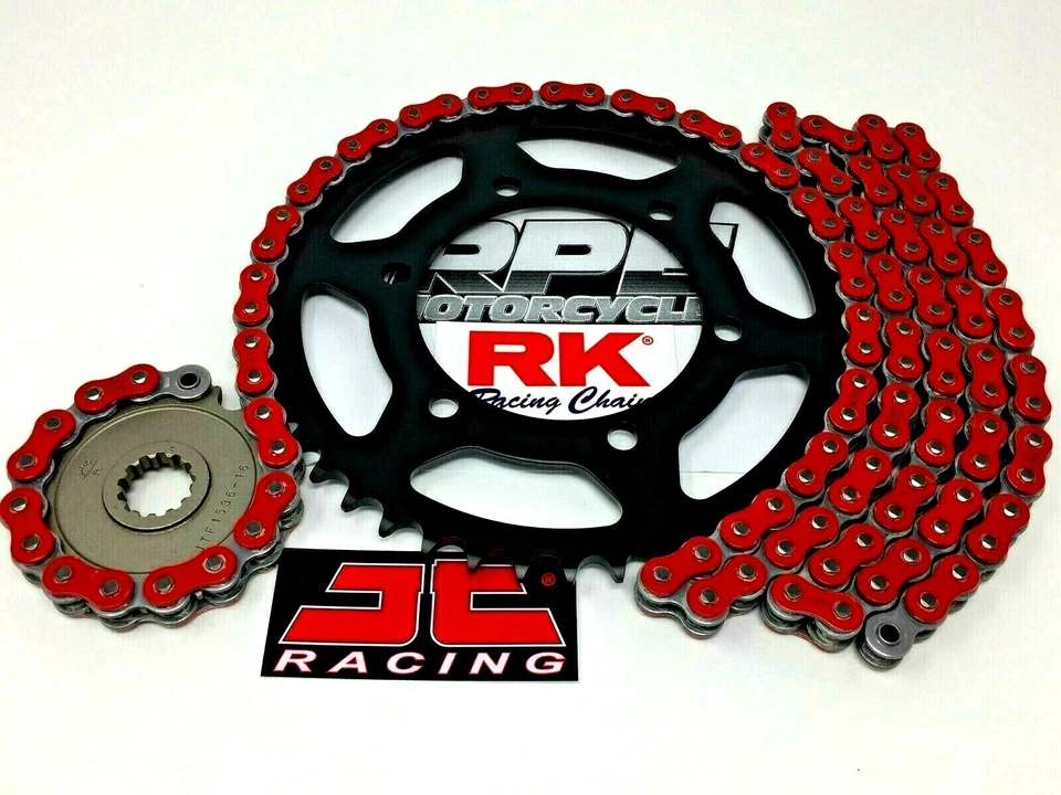 Red 2011-2018 Suzuki GSXR750 RK GXW 520 OEM Ratio Race Chain and Sprockets Kit - Image 1 of 1