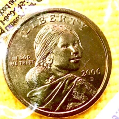 2006-D SACAGAWEA NATIVE AMERICAM DOLLAR BU 60 IN CELLO Cover