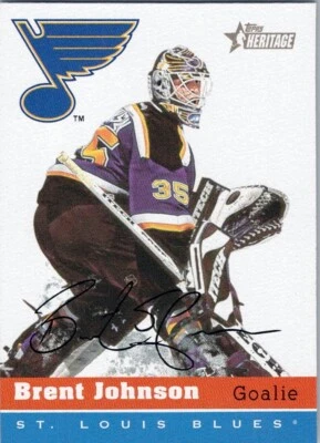 2000-01 Topps Heritage #58 Brent Johnson St. Louis Blues - Image 1 of 2