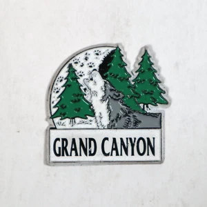 Vintage Grand Canyon Kühlschrankmagnet heulender Wolf USA Tourismus Souvenir Geschenk - Bild 1 von 5