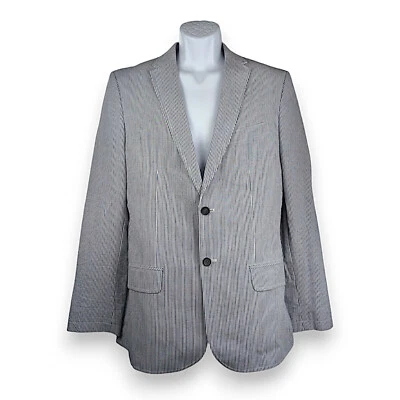 Izod синий белая полоса Sport пальто куртка морской воды - средний - Изображение 1 из 3