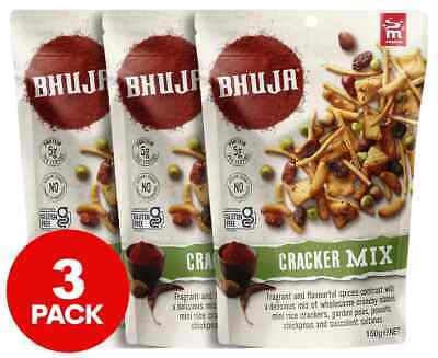 3 X Majans Bhuja Cracker Mix 150g-FREE DELIVERY • 15.94$