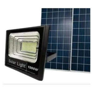FARO FARETTO LED 800W e 1000W CON PANNELLO SOLARE RICARICABILE - Foto 1 di 10