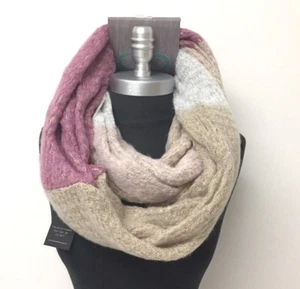 Para mujeres Cálido Invierno Infinito Círculo Tejido Bufanda Gruesa Envoltura Suave Rosas Gris Camello - Imagen 1 de 3