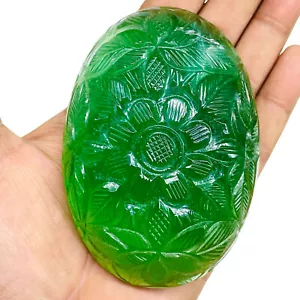 1676 Cts Certified Natural Fluorite Finest Green Carved Huge Untreated Gemstone - Picture 1 of 15