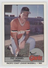 1985 Cramer Pacific Coast League Pat Adams #186