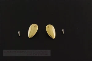 Authentic Original New Giorgio Armani Nose Pads Gold Color with Screws One Pair - Picture 1 of 2