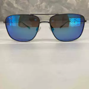 Polarized Sunglasses Maui Jim Mikioi B887-03 54 16 140 Dove Grey Blue Hawaii Len - Picture 1 of 8