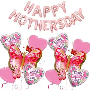 16" Best Mom Ever Balloons Set Happy Mother's Day Balloon Set for Mother's Bi... - Picture 1 of 6