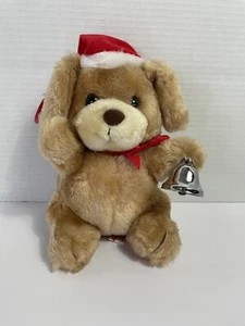 Vintage Russ Berrie Santa Bear Plush Kringle Bell Wind Up Musical - Arm Moves H1 - Picture 1 of 15
