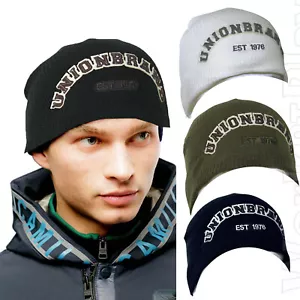 Cappellino cuffia cappello Union Brand beanie uomo donna jeans boxe sport invern - Foto 1 di 7