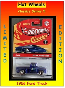 Hot Wheels Classics Series 5 Custom 1956 '56 Ford Truck Spectraflame Blue 6 / 30 - Picture 1 of 1