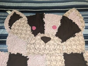 Quilted Cat Flannel Kids Baby Blanket Handmade Brand-new Five Feet Long - Picture 1 of 2