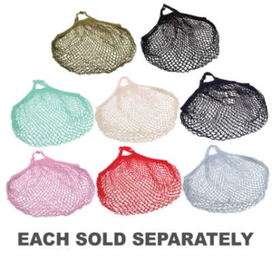 Sachi Cotton String Bag Short Handle Biodegradable Natural Cotton Woven Netting - Picture 1 of 9