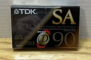 Nastro audiocassetta TDK SA 90 Type II High Bias - Nuovo sigillato - Foto 1 di 5