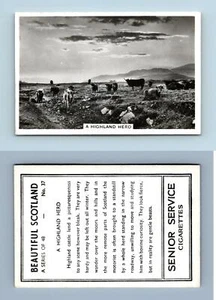 Highland Herd #37 Beautiful Scotland 1939 Senior Service Cigarette Card - Picture 1 of 1