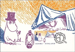 Maxi tarjeta Moomin Finland Advice of Moomins to the Good Life Freedom FDC 2019 - Imagen 1 de 1