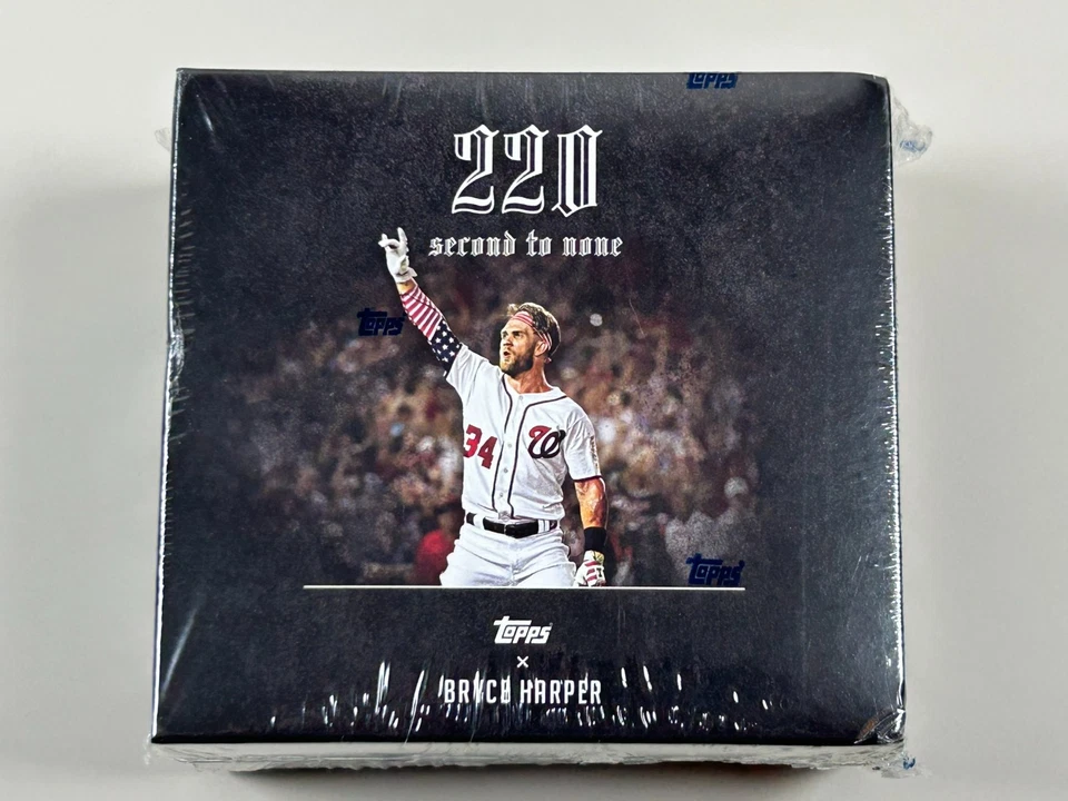 Lot of (2) 2018 Topps X Bryce Harper 220 Second to None Sealed Box Auto Relic Ed - Image 1 of 4