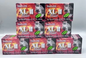 (21) NOWE FABRYCZNIE ZAPIECZĘTOWANE KASETY MAGNETOFONOWE MAXELL XL II 90 CZARNE MAGNELIFE - Zdjęcie 1 z 3