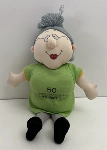 Russ Mujer 50 Años Cumpleaños Cincuenta Edad Gris Mujer Muñeca Vieja 9" Divertido Regalo Peluche - Imagen 1 de 8