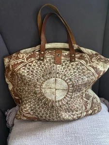 Campomaggi  Tasche Damen Umhängetasche Leder Cognac/Hellbraun/ Weiß Hingucker - Bild 1 von 6