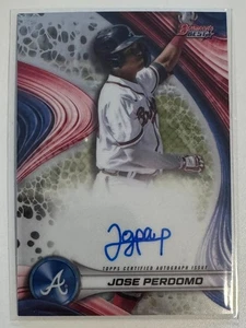 Jose Perdomo Topps Bowman's Best 2024 Base Autograph Atlanta Braves - Bild 1 von 2