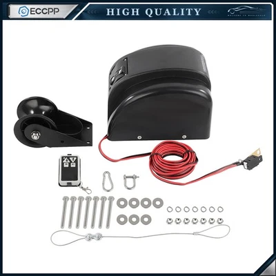 45lbs Black Free Fall saltwater Boat Marine Electric Anchor Winch - Image 1 of 4