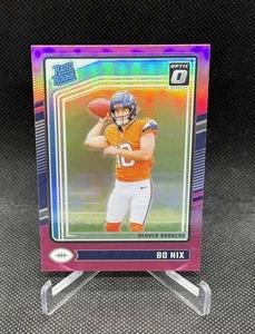 2024 Donruss Optic Bo Nix RC Pink Prizm Rated Rookie #209 Broncos🔥 - Picture 1 of 2