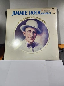 Jimmie Rodgers-A Legendary Performer-Folk RCA Records Lp USA  Factory Sealed R25 - Picture 1 of 2