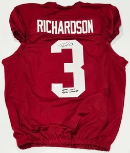 Trent Richardson Auto UA Alabama Football Jersey w/2009 & 2011 Natl Champs JSA - Picture 1 of 2