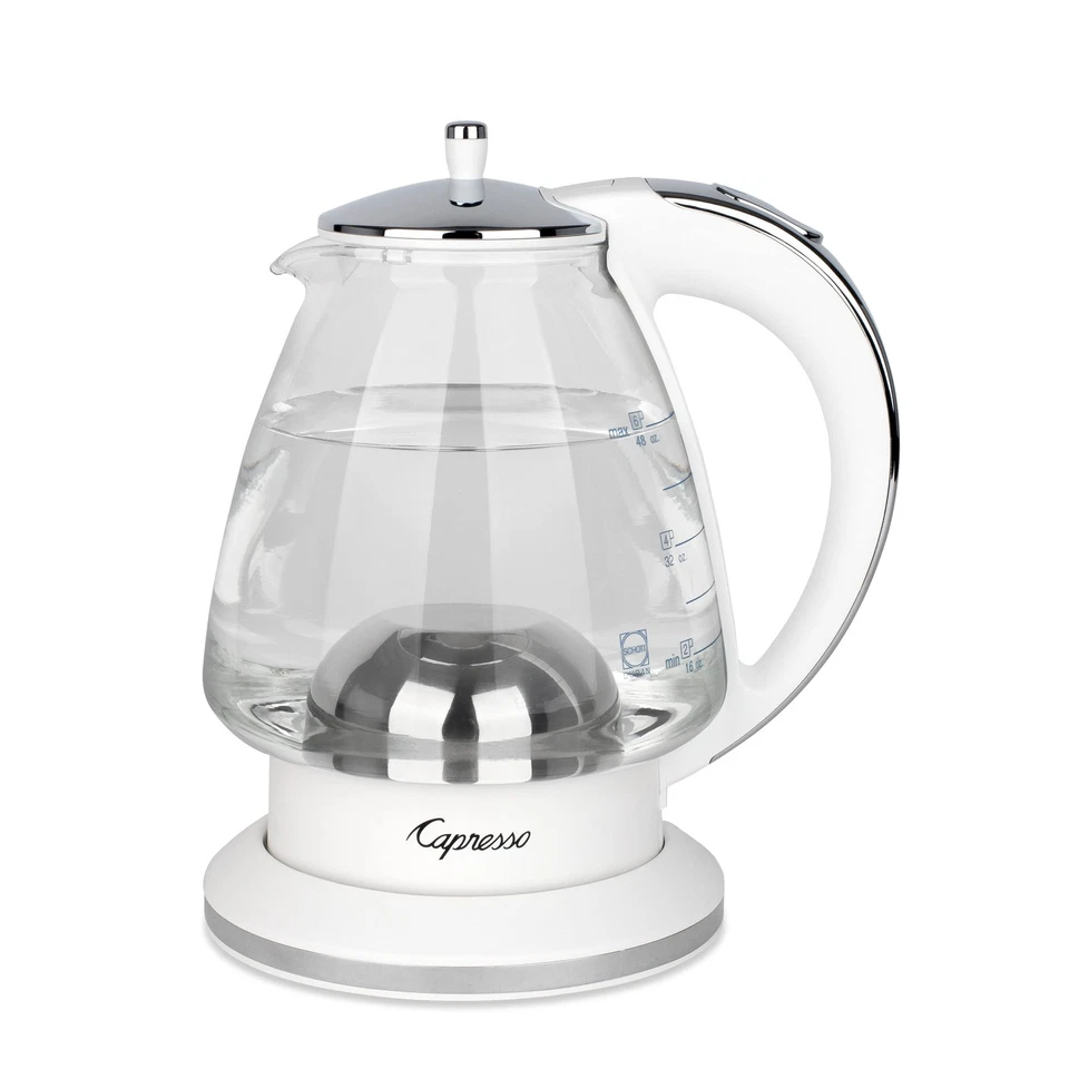 Capresso H2O Glass Electric Kettle - White