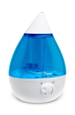 Crane 1 Gal. Ultrasonic Cool Mist Humidifier Blue and White - Image 1 of 4