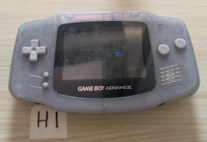 Nintendo Game Boy Advance Clear Glacier *Tested No Battery Cover *Worn Screen - Imagen 1 de 11