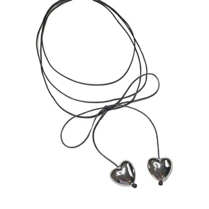 Simple Loves Heart Aesthetic Necklace Fashion Simple Clavicle Chain Women Girls - Picture 1 of 9