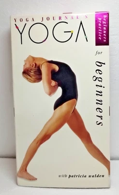 Yoga Journals Yoga for Beginners Patricia Walden (VHS, 1997) Good Condition - Image 1 of 4