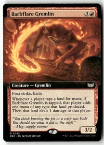 Barbflare Gremlin (Extended Art) R 55 Non-Foil NM MTG Commander: Duskmourn - Picture 1 of 1
