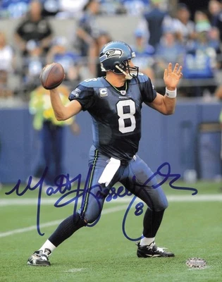 Foto firmada autografiada por Matt Hasselbeck 8x10 Seattle Seahawks MCS Holo #63018 Foto 1 de 2